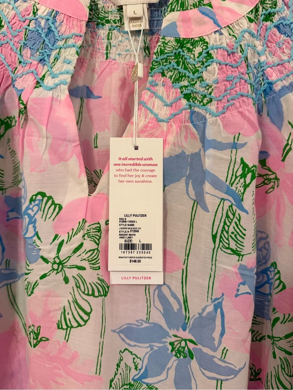 Lilly Pulitzer Lourdes Top. NWT - Picture 3 of 10